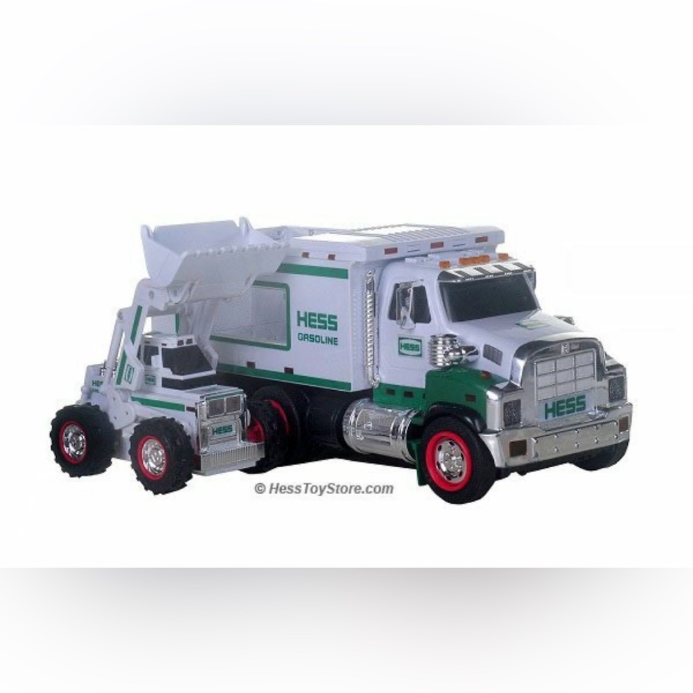 2008 Hess Truck with front end loader. 
New in box . Comes with batteries .